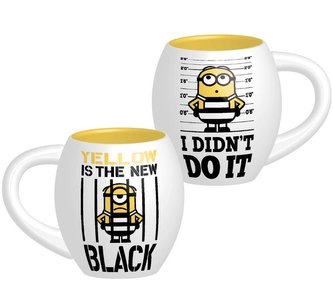 Keramický oválný hrnek Mimoni: I Didn't Do It (objem 532 ml) bílý