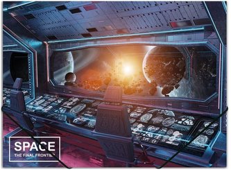 Teczka na gumkę A4 PP z nadrukiem Space