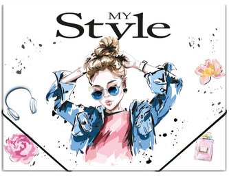 Teczka na gumkę A4 PP z nadrukiem Style