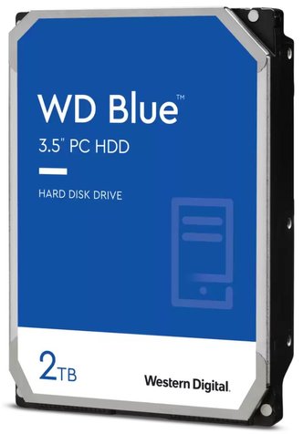 WD HDD BLUE 2TB / WD20EZRZ / SATA 6Gb/s / Interní 3,5\"/ 5400rpm/ 64MB