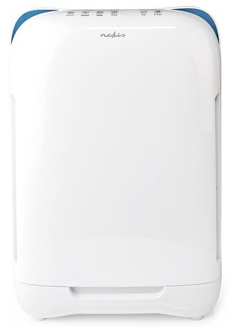 NEDIS čistička vzduchu/ 4 rychlosti/ rozsah 25 m2/ výkon 50 W/ šum 35-54 dB/ indikátor kvality vzduchu/ bílá