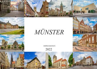 Münster Impressionen (Wandkalender 2022 DIN A3 quer)
