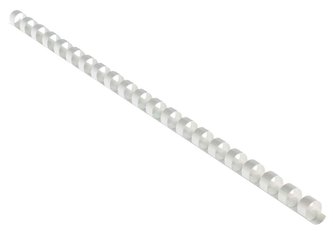 EUROSUPPLIES plastové hřbety/ formát A4/ 32mm/ bílé/ 50 pack