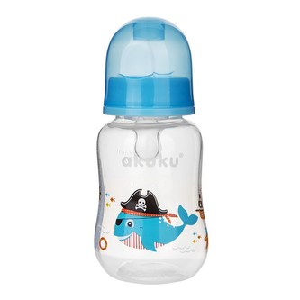 Láhev s obrázkem Akuku 125 ml velryba modrá