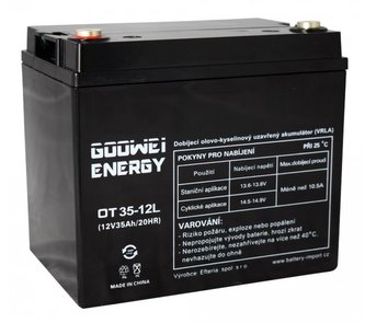 GOOWEI ENERGY Pb záložní akumulátor VRLA GEL 12V/35Ah (OTL35-12)