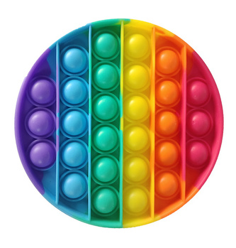 Bubble pops Antistresová společenská hra Kruh duha