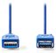 NEDIS prodlužovací USB 3.0 kabel/ zástrčka A - zásuvka A/ modrý/ 3m