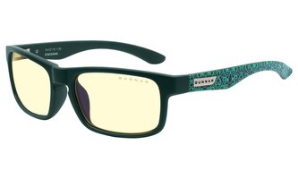 GUNNAR herní brýle ENIGMA - AC VALHALLA / obroučky v barvě TEAL / jantarová skla