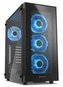 Sharkoon skříň TG5 Glass Blue  / Middle Tower / 2x USB3.0 / 2x USB2.0 / průhledná bočnice / modré LED / černá