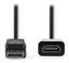NEDIS adaptérový kabel DisplayPort - HDMI/ zástrčka DisplayPort - vstup HDMI/ 0,20m/ černý