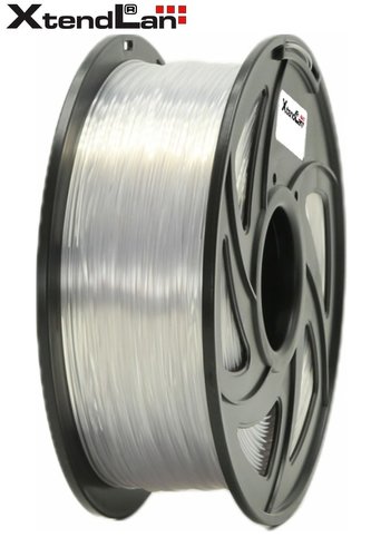 XtendLAN PETG filament 1,75mm průhledný bílý/natural 1kg