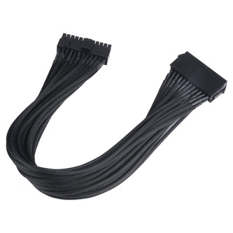 AKASA prodlužovací napájecí kabel FLEXA P24 / 24pin(M) (20+4) na 24pin(F) / AK-CBPW06-40BK / černý / 40cm