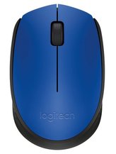 Myš "M171", modrá, bezdrátová, optická, USB, vel. střední, LOGITECH