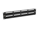 Solarix 19\" Patch panel 48 x RJ45 CAT5E UTP 150 MHz černý 2U,  SX48-5E-UTP-BK