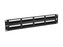 Solarix 19\" Patch panel 48 x RJ45 CAT5E UTP 150 MHz černý 2U,  SX48-5E-UTP-BK