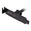 AKASA PCI bracket na USB 3.1 Gen2 Type-C / AK-CBUB37-50L / low-profile / černý / 50 cm