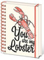 Zápisník Friends|Přatelé: You Are My Lobster kroužková vazba (14,8 x 21 cm)
