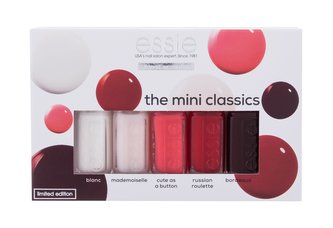Essie Nail Polish lak na nehty 5 ml + lak na nehty 5 ml Mademoiselle + lak na nehty 5 ml Cute As A Button + lak na nehty 5 ml Russian Roulette + lak na nehty 5 ml Bordeaux