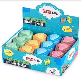 Temperówka podwójna z pojemnikiem mix (12szt) EASY Temperówka podwójna z pojemnikiem mix (12szt) EASY