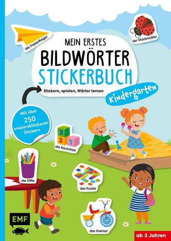 Mein erstes Bildwörter-Stickerbuch - Kindergarten