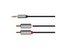 Kabel KRUGER & MATZ JACK 3.5 stereo/2xCINCH 5m KM1217 Basic