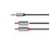 Kabel KRUGER & MATZ JACK 3.5 stereo/2xCINCH 3m KM1216 Basic