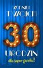 Karnet Urodziny 30 męskie 2K - 020