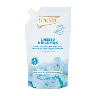 Luksja tekuté mýdlo náhrada Linseed & rice milk 400 ml