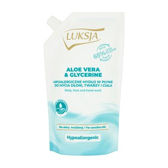 Luksja tekuté mýdlo náhrada Aloe vera & glycerine 400 ml