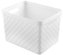 Košík 36x27x23 cm bílý plast