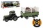 Traktor s vlekem RC plast 43cm 2,4GHz na dálk. ovl. na baterie 2 druhy v krabici 52x17x12cm