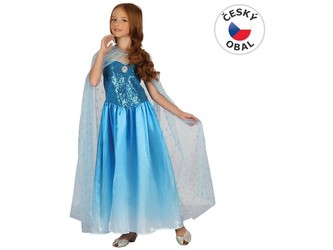 Šaty na karneval - sněhová královna,  120- 130 cm