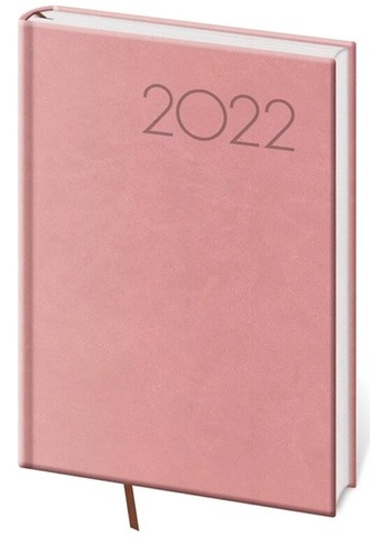 Diář 2022 Print - růžový, týdenní, A5 Diář 2022 Print - růžový, týdenní, A5