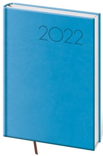 Diář 2022 týdenní A5 Print - světle modrá