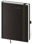 Diář 2022 Double - Black, týdenní B6 s poutkem na propisku