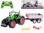 Traktor s vlekem RC plast 70cm 2,4GHz + dob. pack na bat. se světlem se zvukem v krab. 74x28x19cm