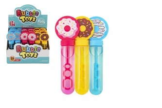 Bublifuk trubice donut/kobliha 14cm 3 barvy  (cena za 1 ks ) Bublifuk trubice donut/kobliha 14cm 3 barvy  (cena za 1 ks )