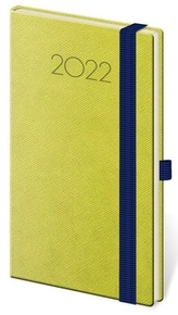 Diář 2022 New Praga - zelený, týdenní kapesní