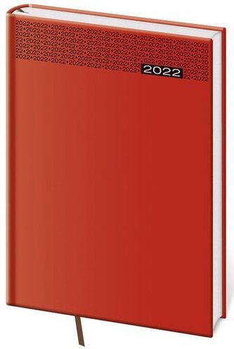 Diář 2022 Gommato - červený, týdenní, A5