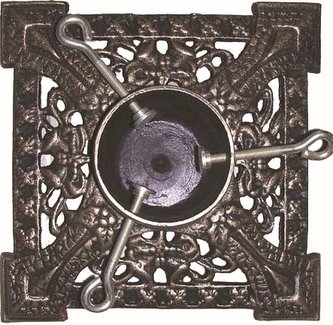 Stojánek na stromeček litina 27,3x27,3x8 cm Antika