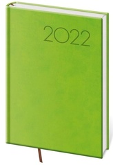 Diář 2022 Print - světle zelený, denní, A5