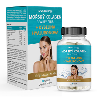 MOVit Energy Mořský Kolagen Beauty Plus + Kyselina hyaluronová 90 tablet MOVit Energy Mořský Kolagen Beauty Plus + Kyselina hyaluronová 90 tablet