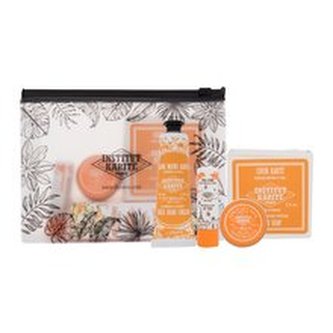 Institut Karite Shea Hand Cream krém na ruce Shea Hand Cream Almond & Honey 30 ml + univerzální krém Scented Shea Butter Almond & Honey 10 ml + balzám na rty Lip Stick Beeswax & Shea 4 g + tuhé mýdlo Shea Soap Almond & Honey 100 g + kosmetická taštička