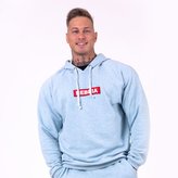 Pánská mikina s kapucí Red Label Light Blue - NEBBIA - Velikost XXL