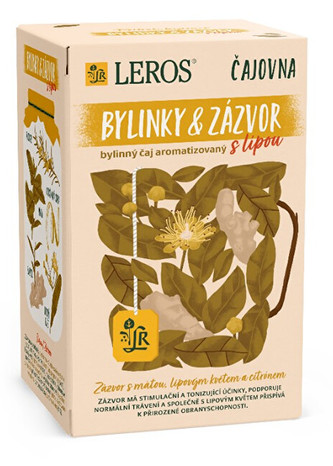 LEROS Čajovna Bylinky a Zázvor s lípou 20 x 2 g