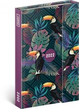 Diář 2022: Tropical - týdenní, magnetický, 11 x 16 cm (západní verze)