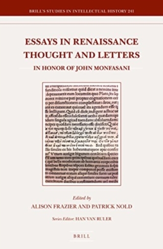 ESSAYS IN RENAISSANCE THOUGHT AND LETTER