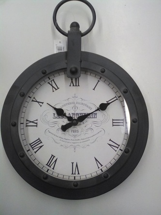 Hodiny nástěnné kov pr. 38 cm