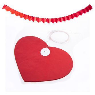 Girlanda papír srdce 3 m