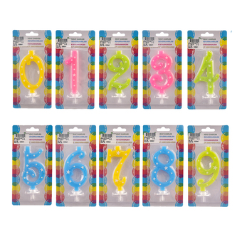 Svíčka dortová číslo 0-9